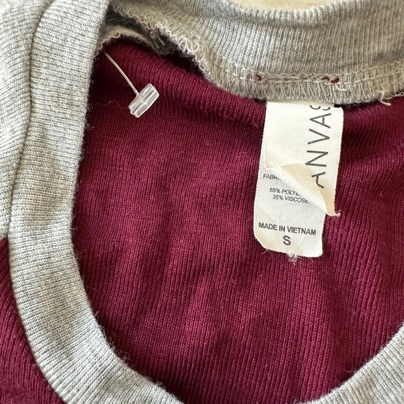 Volkswagen Baseball Jersey in Maroon and Grey - Picture 2 of 5